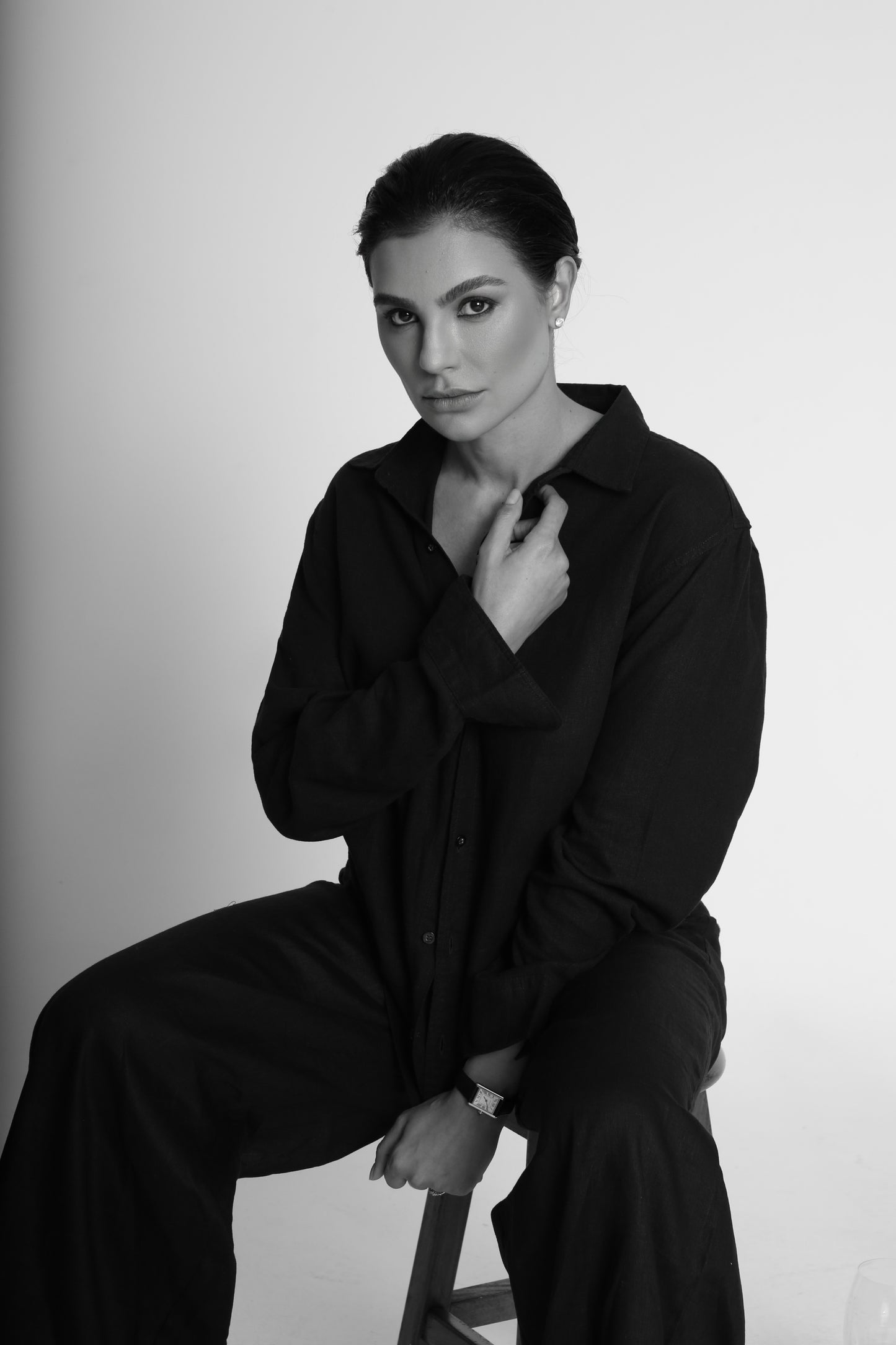 Camisa de linho masculina