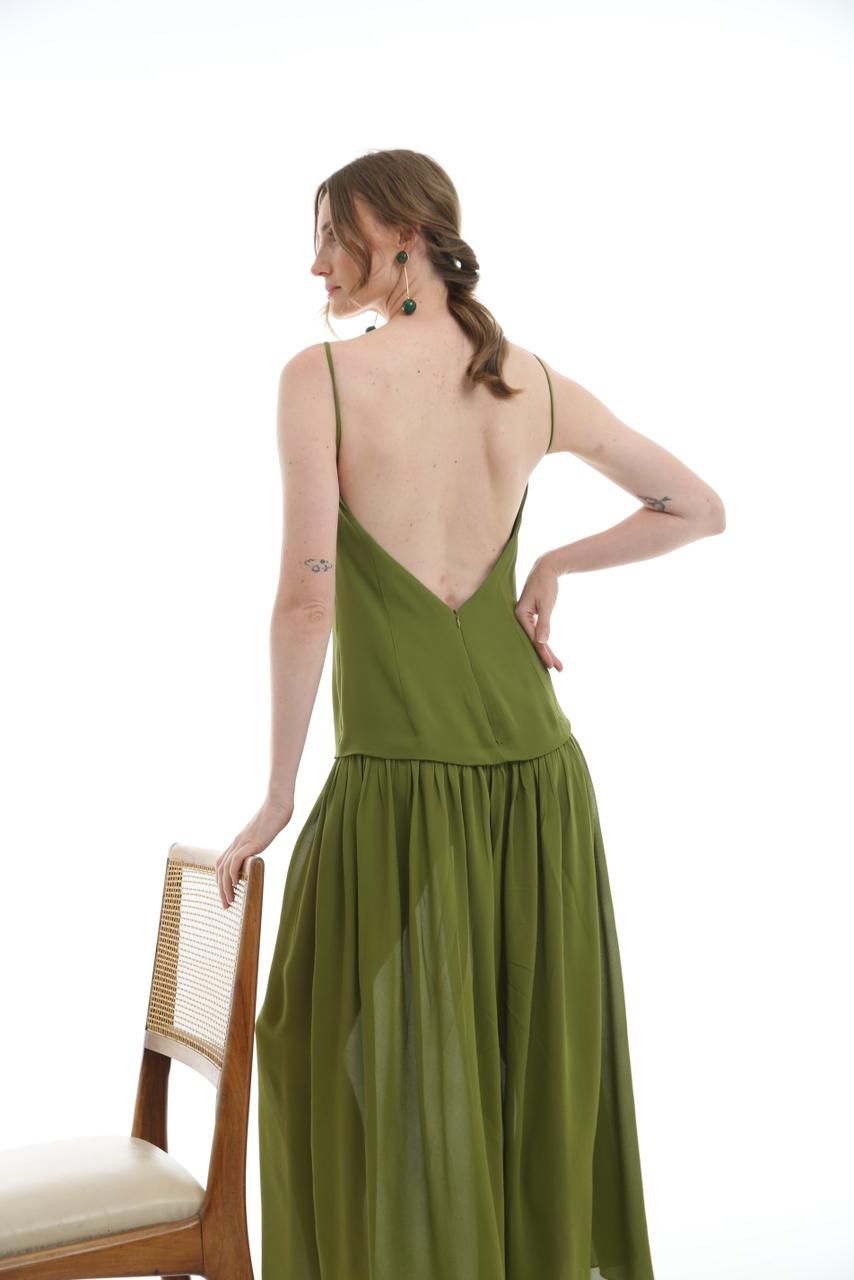 Vestido Patou oliva