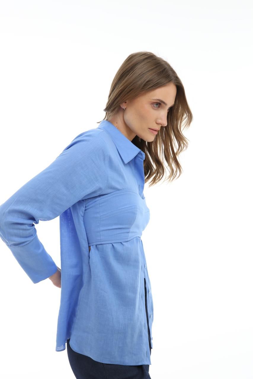 Camisa linho modular