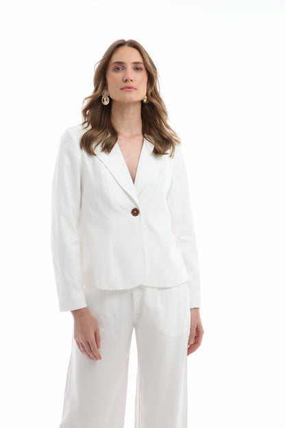 Blazer U em crepe patou
