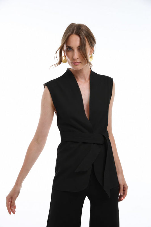 Blusa kimono preto