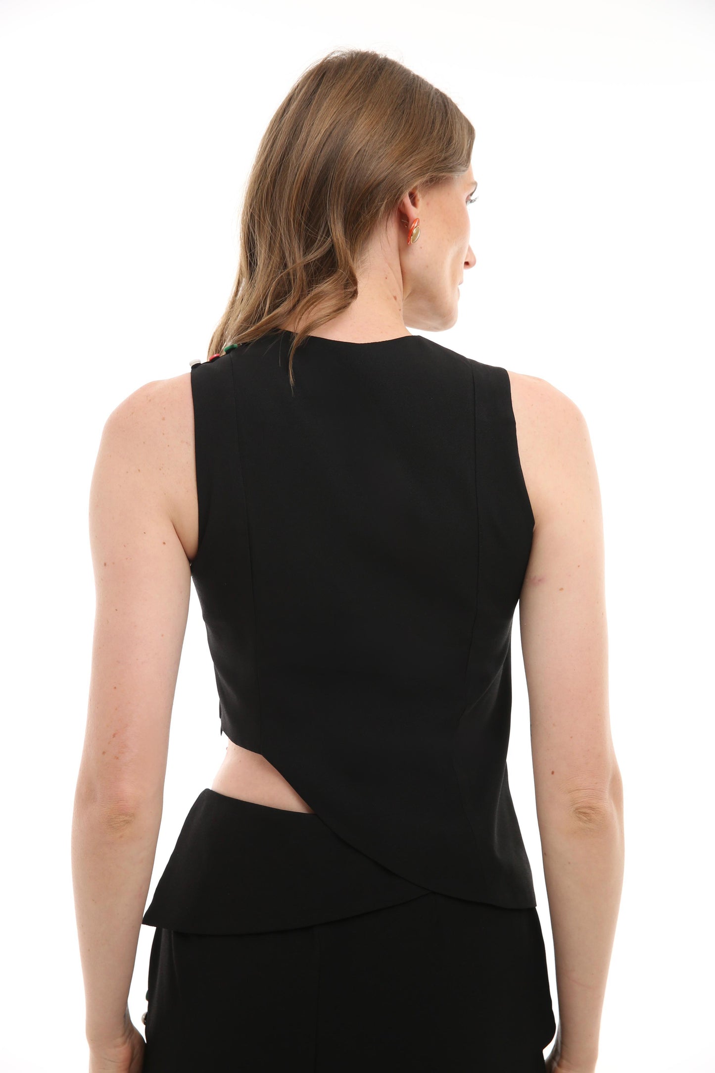 Blusa botões coloridos