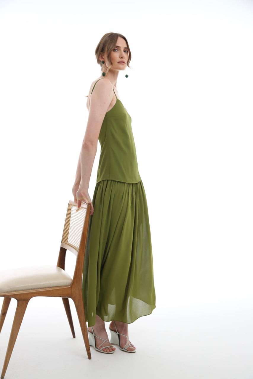 Vestido Patou oliva