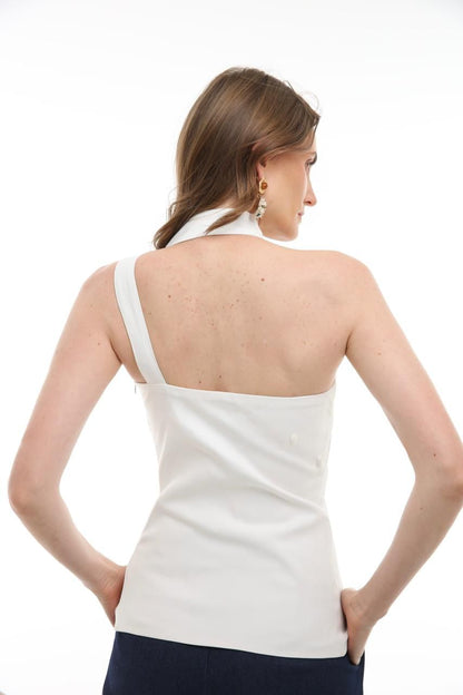 Blusa botões branca