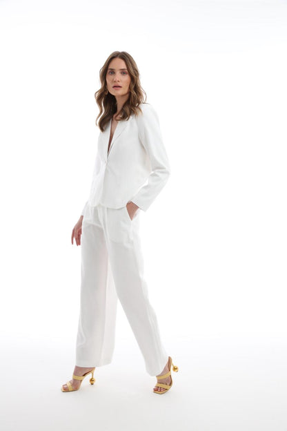 Blazer U em crepe patou